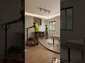 O grande destaque é a ilha central revestida em pedra clara #tinyhouse #design #home #transformation
