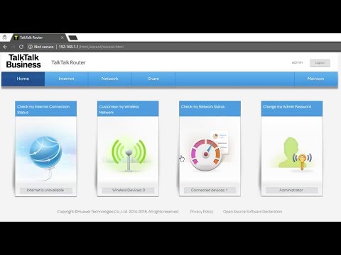 Web admin interface of the TalkTalk Super Router (Huawei HG633). How do you turn off wifi?