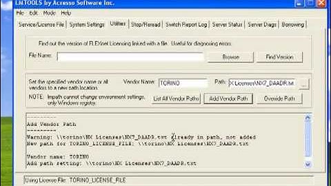 Viewing Users of an NX License using LM Tools