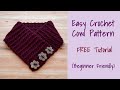 Crochet easy crochet cowlsuitable for beginners