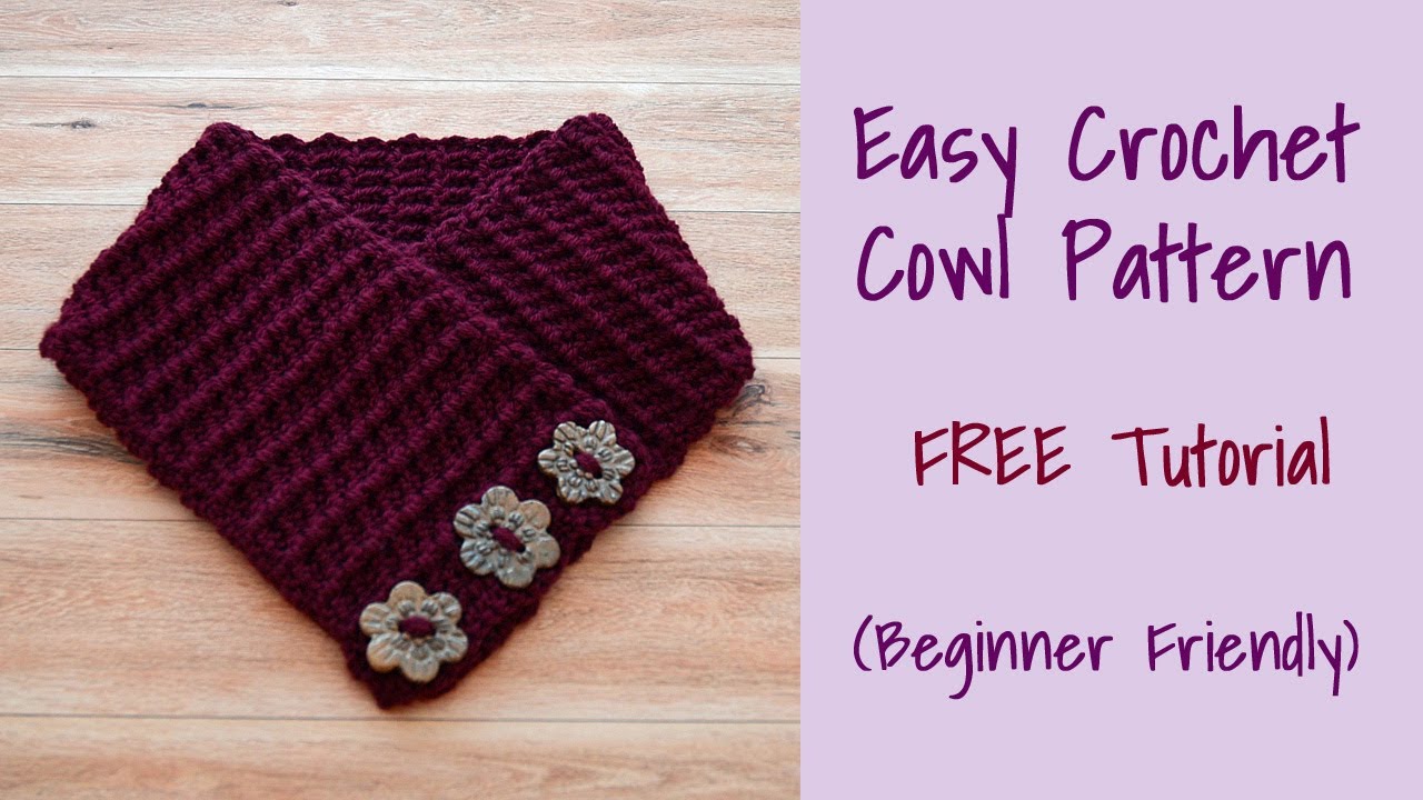 Easy Crochet Cowl Pattern Kit - DIY Scarf - Yarn Included – Darn