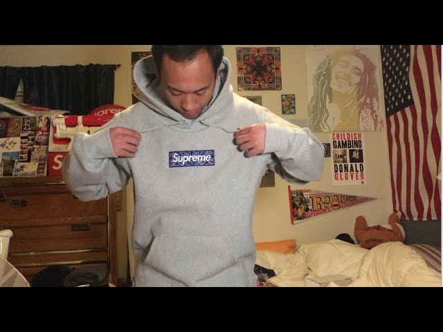 Supreme Bandana Box Logo Hooded Sweatshirt Dark Brown