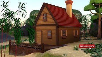 CARTOON HOUSE : Blender 2.80 Beta Eevee Test Render