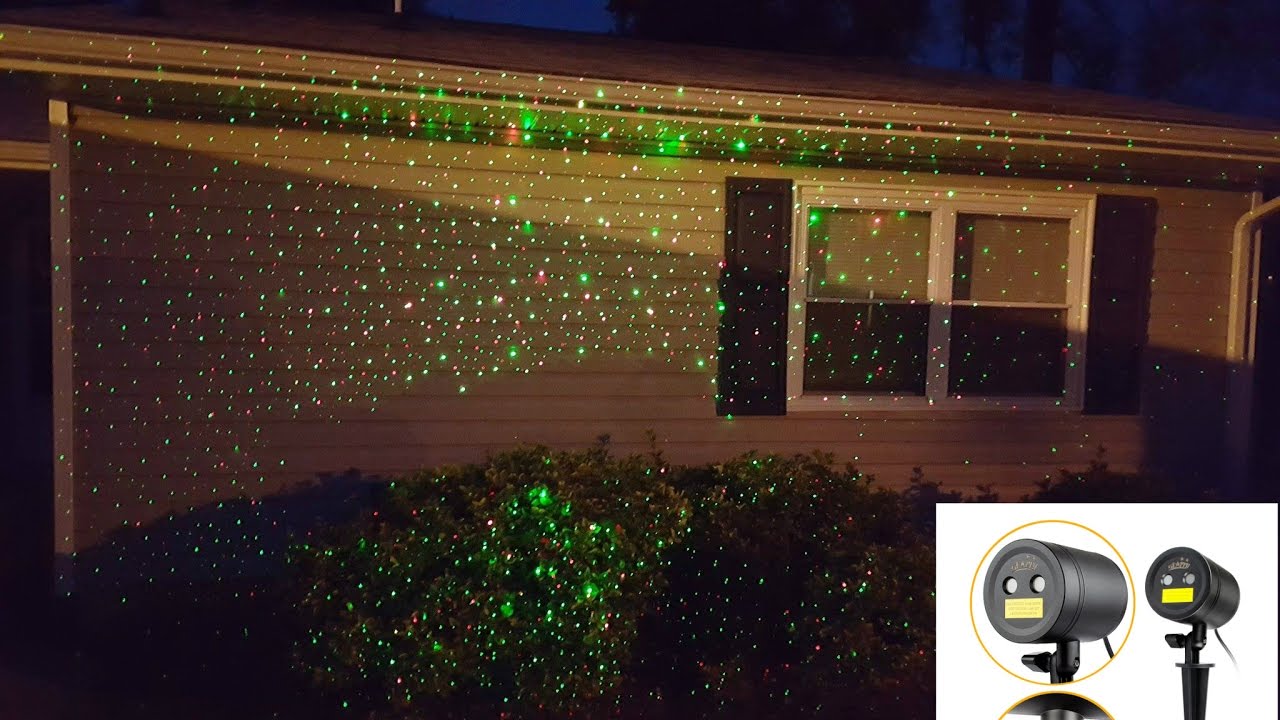 Christmas Laser Light Red and Green by Starry Review YouTube