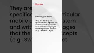 What are the different types of mobile applications?