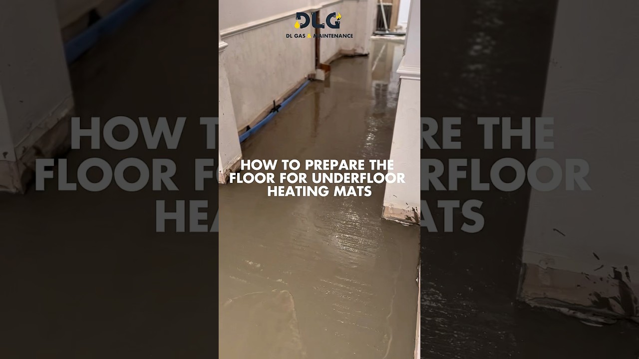 How to prepare the floor for LoFlo Low Profile Underfloor Heating Mats ? 