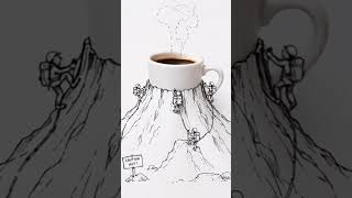 Warning: This volcano erupts caffeine. #ai #valcano #coffee