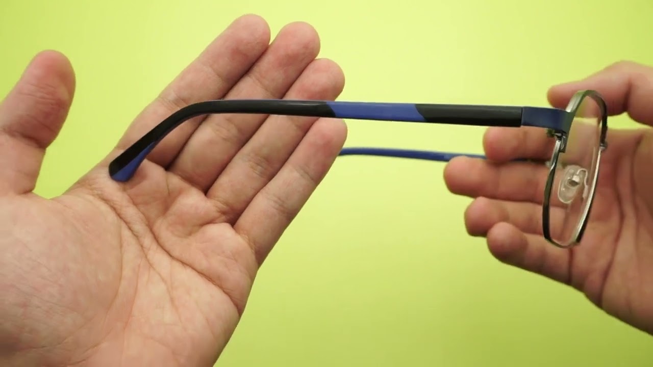 Sophisticated Metal Eyeglasses style | The double-bridge front is a true fashion statement 