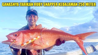 THE BRUTAL PULL OF A RUBY SNAPPER AT A DEPTH OF 250 METERS - JIG THRASER INA 850 GR - FISHING BOSS