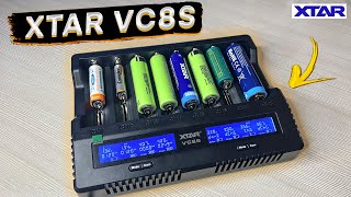 XTAR VC8S 👈 умное зарядное устройство для Li-ion и Ni-MH аккумуляторов