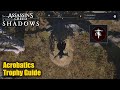 Assassin's Creed Shadows • Acrobatics Trophy Guide (Perform a leap of faith in grappling hook swing)