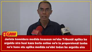 Jurista konsidera medida koasaun Tribunál aplika ba arguidu sira kazu burla online la proporsionál Jurista konsidera medida koasaun Tribunál aplika ba arguidu sira kazu burla online la proporsionál