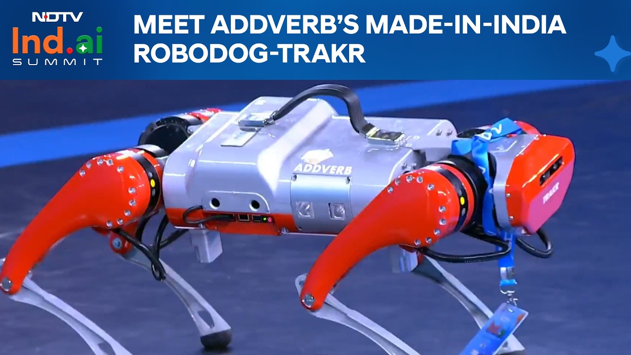 India AI Summit | Meet Addverb’s Made-In-India Robodog-Trakr