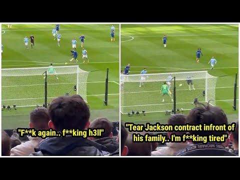 Chelsea Fans' Furious Reaction as Nicolas Jackson Misses Multiple Chances vs Manchester City 😳