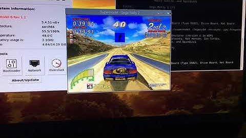 Sega Rally 2 supermodel3 test on Raspberry pi OS 64bit