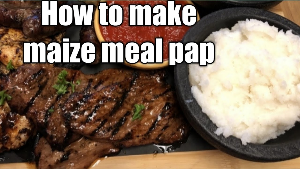 How to make mealie (maize) meal pap (isitshwala, sadza) A Southern