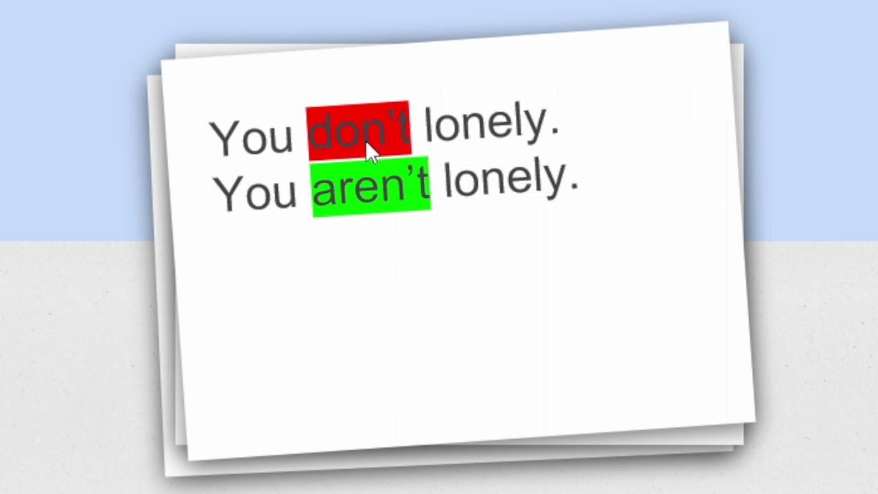 24. DON'T vs. AREN'T 