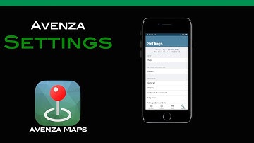 Avenza Maps Settings