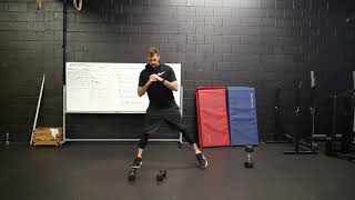 How to perform: Lateral lunge to curl