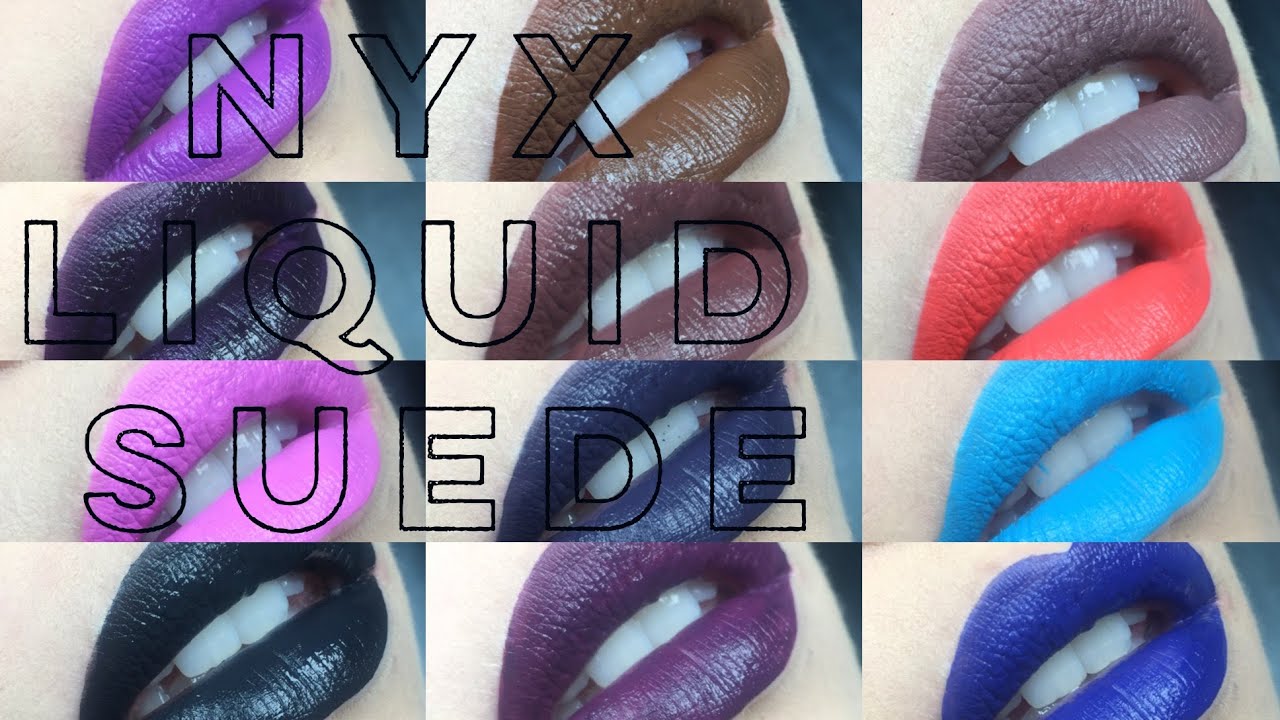 NYX Liquid Suede Lipstick - 12 Brand New Shades | Lip Swatch & Review