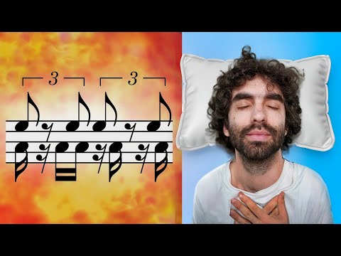 Using STRESSFUL rhythms to make RELAXING music