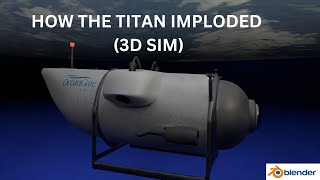 Oceangate Titan Implosion  How it happened | A 3D simulation made in Blender #vfx #cinematic