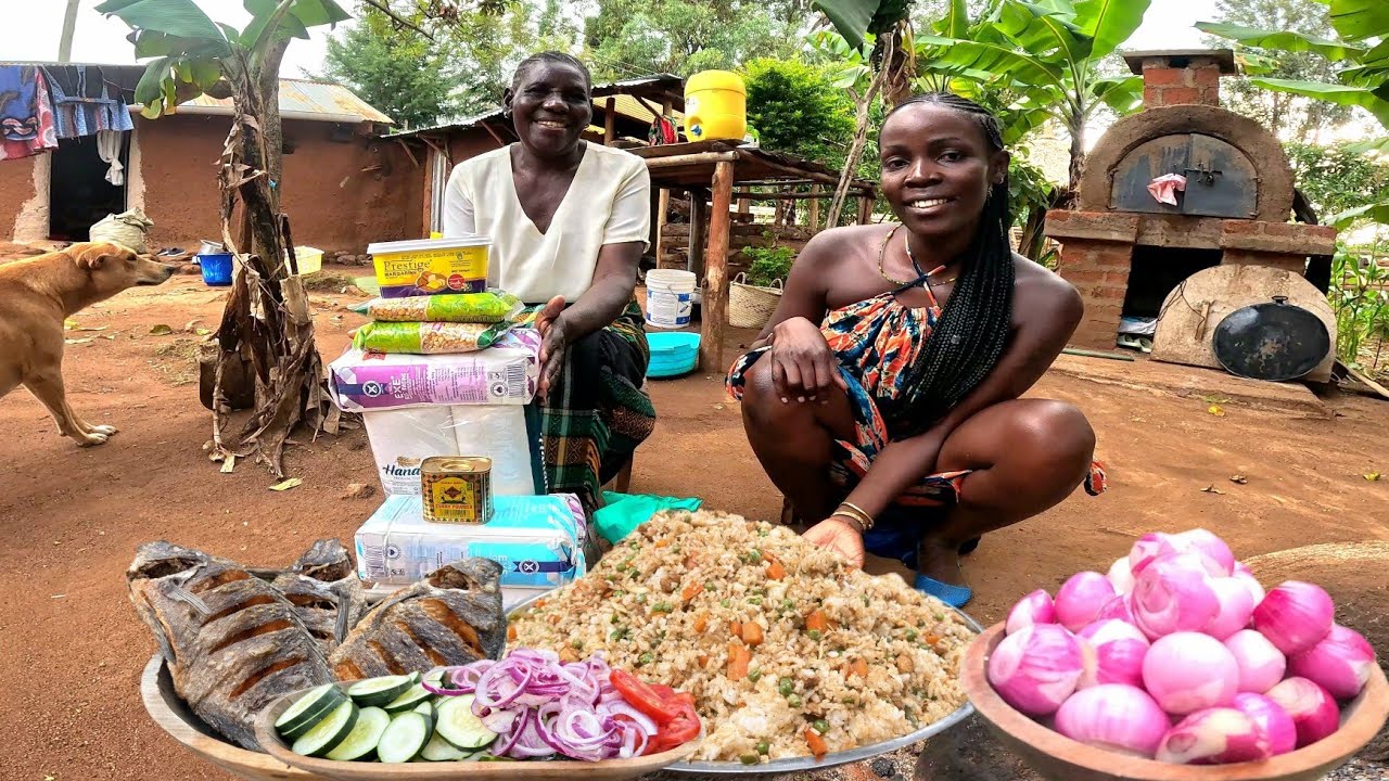 Indonesian Fried Rice | You Cant Miss On Your Christmas 🎄 Dinner Table |African Village Cooking