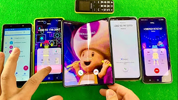 Z Fold 3 vs POP3 vs Redmi Note vs Z Flip3 vs A52s vs MM111 Incoming call & outgoing call