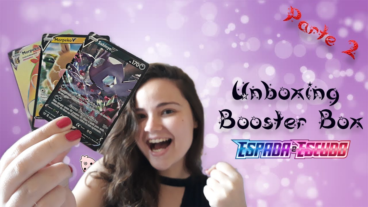 Consegui uma CARTA V! Unboxing Booster Box Espada e Escudo Parte 2 ...