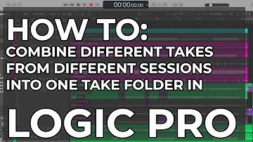 How To: Combine multiple takes from different sessions into one take folder in Logic Pro