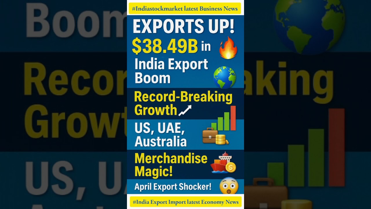 India Export பூம்! April 2025ல $38.49 Billion| US, UAE, Australia கூட India Export Growth வேற level