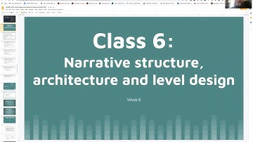 Level Design and Game Architecture – Lectures 6: Narrative Structure, Architecture, and Level Design