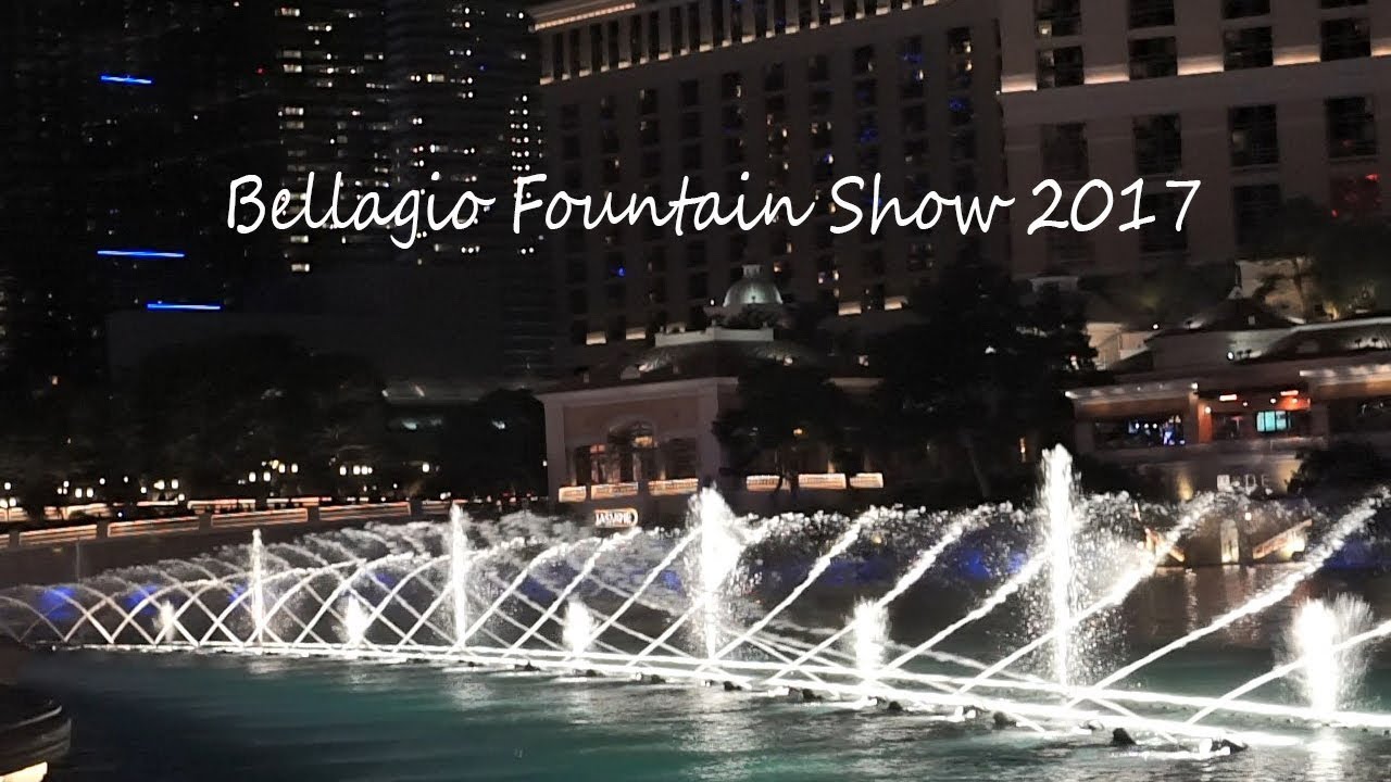 Bellagio Fountain Water Show Las Vegas December 2017 YouTube