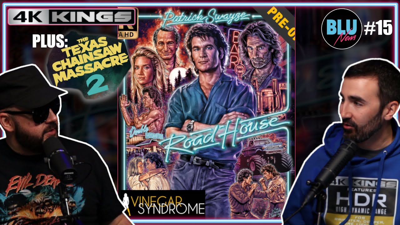 ROAD HOUSE 4K & THE TEXAS CHAINSAW MASSACRE 2 4K from VINEGAR SYNDROME