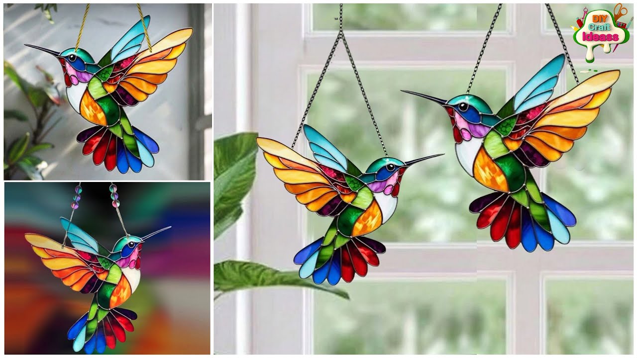 OMG! Stunning Glass Color Birds | Easy DIY Home Decor Idea YOU MUST TRY