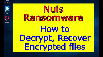 Nuis virus (ransomware). How to decrypt .Nuis files. Nuis File Recovery Guide.