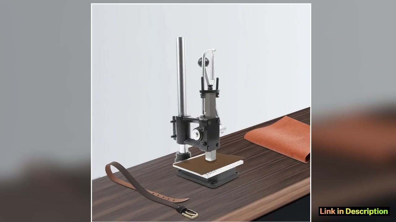 Leather Press Leather Hole Puncher Upgraded Hand Punching Machine for DIY Leather Craft Punching