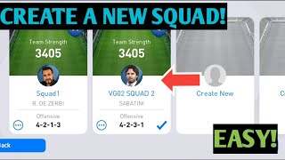 how to create a new team: pes 2021 mobile screenshot 4