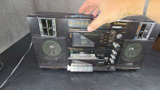 VTG Emerson CTR 960 Boombox Dual Cassette Player Radio Stereo Ghetto Blaster