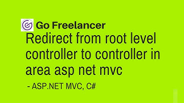 Redirect from root level controller to controller in area asp net mvc