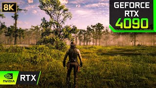 Red Dead Redemption 2 RTX 4090 24GB + i9 14900K max Settings Gameplay 8K