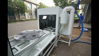 Automatic turntable sandblasting machine