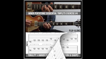 Minor Pentatonic Sequential Triplets Exercise #4