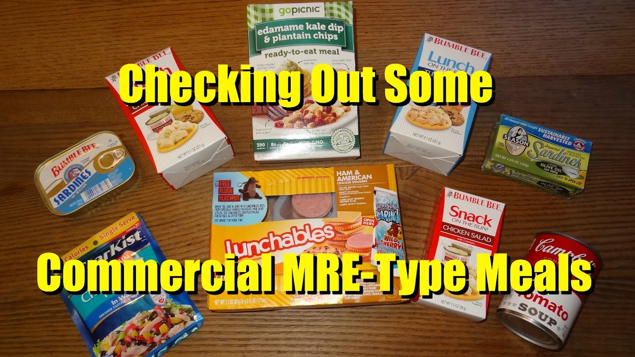 Checking Out Some MREType Meals and Products YouTube