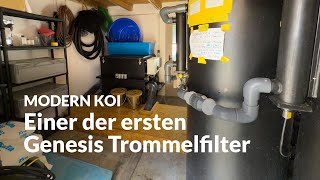 Tom's 5-year-old Genesis drum filter system | Modern Koi Blog #7637
