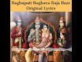 Raghupati raghav raja ram original lyrics