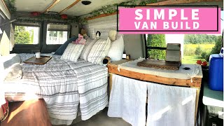 Simple but cute basic van build-no electrical-carpeted Ford econoline