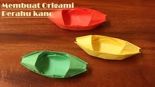 Cara membuat origami perahu kano dengan mudah