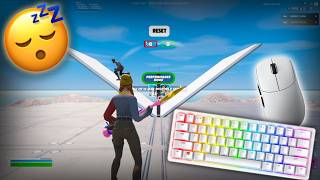 Razer huntsman mini ASMR Chill 😴 1v1 Build fight | Fortnite gameplay 😴