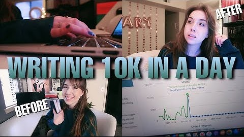 writing 10k words in a day challenge // a writing vlog